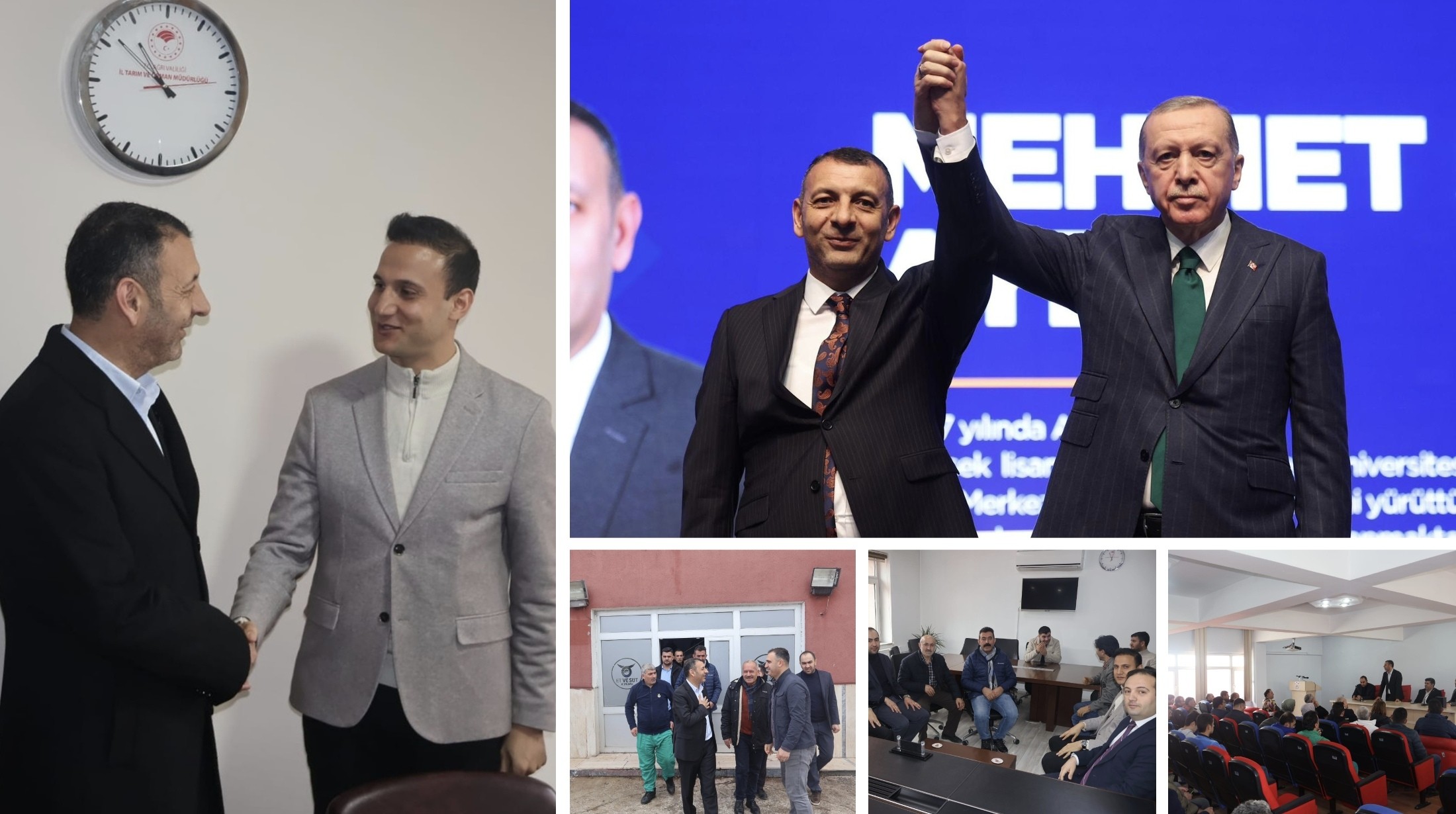 AK Parti Ağrı Belediye Başkan Adayı Aydın’dan kurum ziyareti