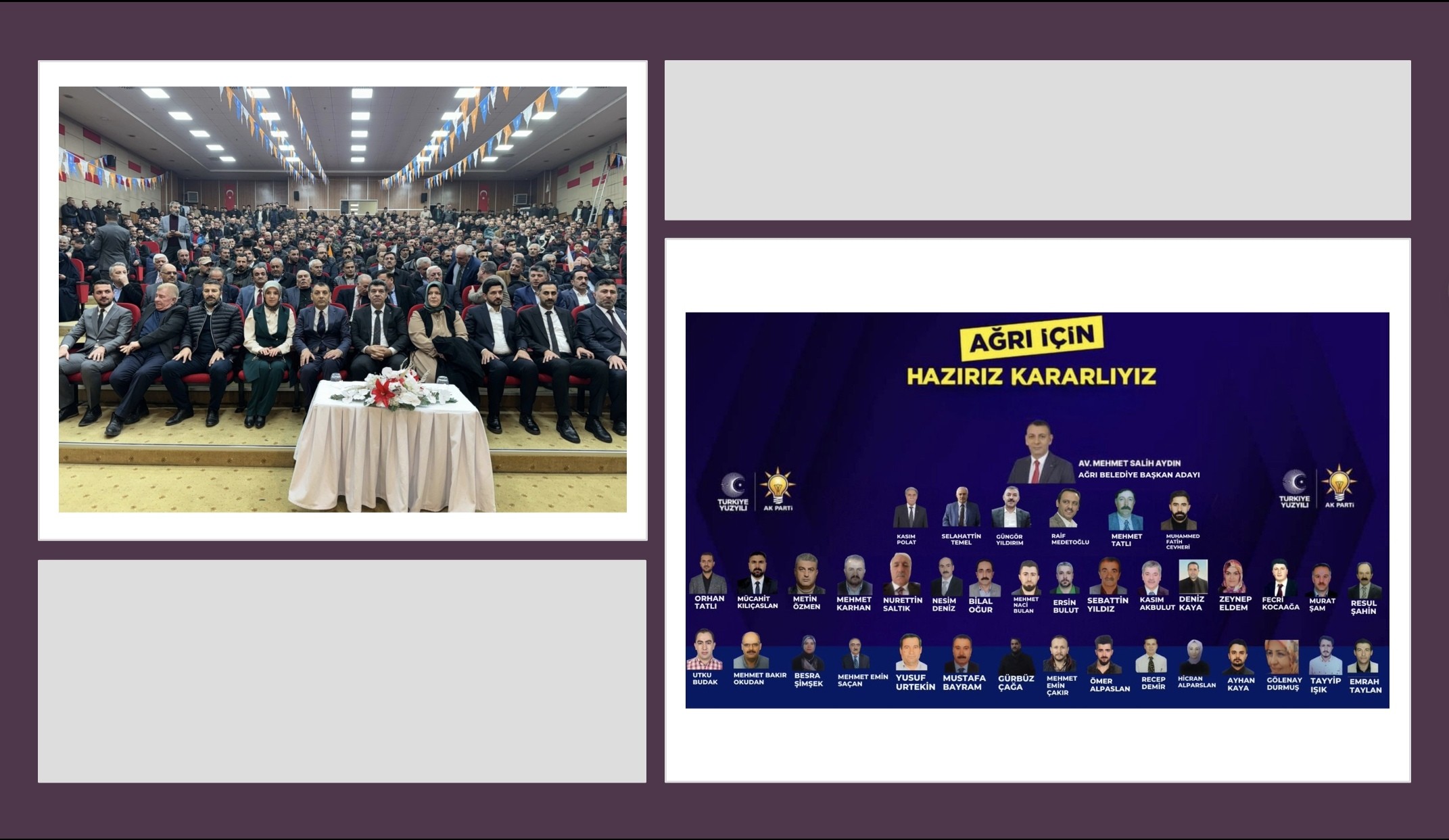 AK Parti Ağrı İl Genel ve Belediye Meclis Üyesi Adayları tanıtım toplantısı gerçekleştirildi