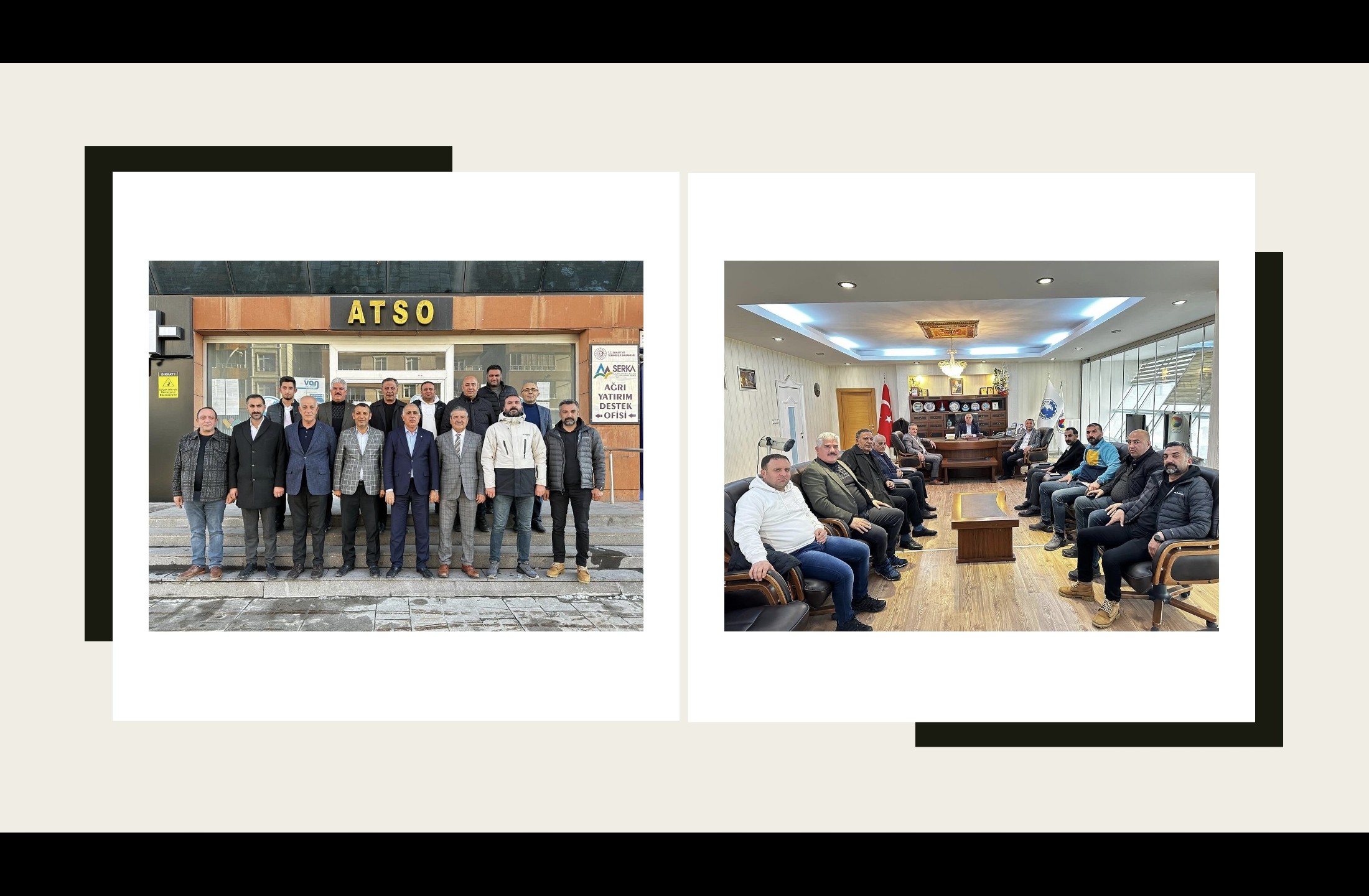 AK Parti Ağrı Belediye Başkan Adayı Salih Aydın, ATSO’yu ziyaret etti