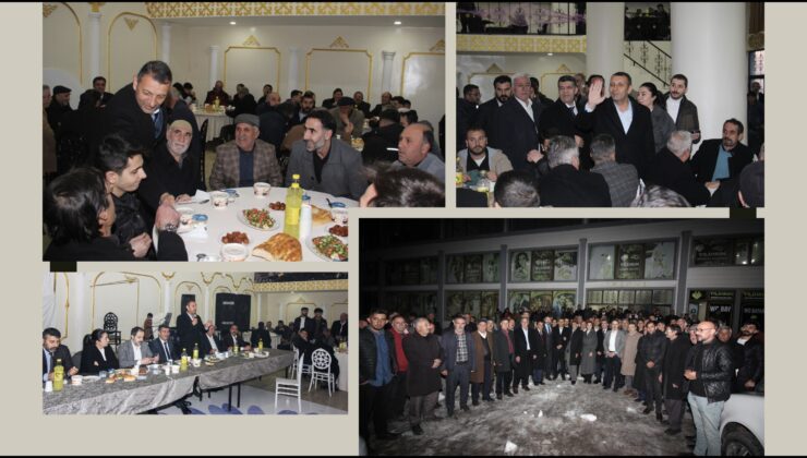 AK Parti Ağrı Belediye Başkan Adayı Salih Aydın, büyük ailelerin temsilcileriyle iftar yemeğinde buluştu