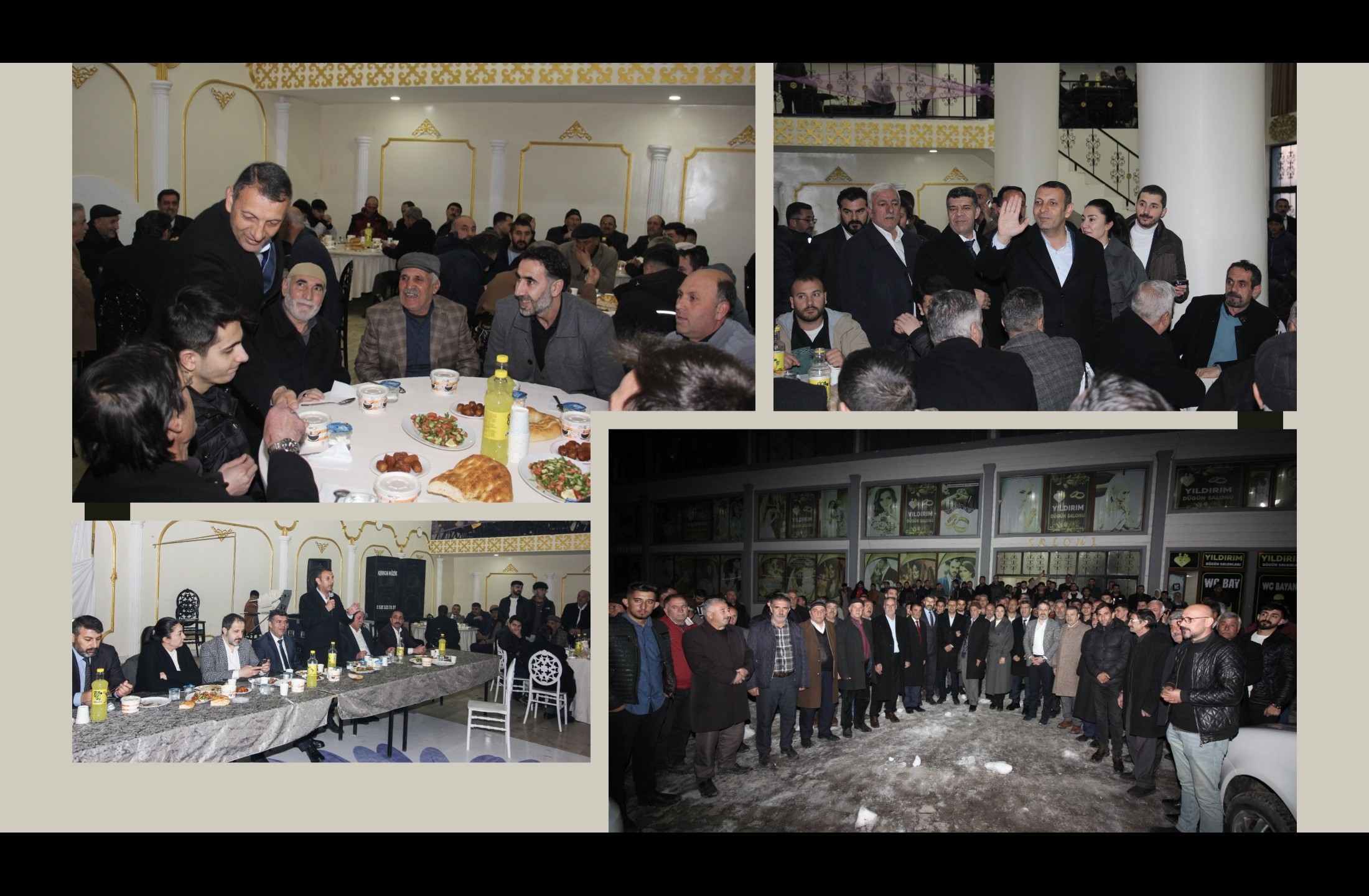 AK Parti Ağrı Belediye Başkan Adayı Salih Aydın, büyük ailelerin temsilcileriyle iftar yemeğinde buluştu